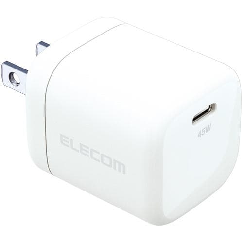 エレコム ACDC-PD2245WH ACアダプター USB TypeC 充電器 45Wホワイト