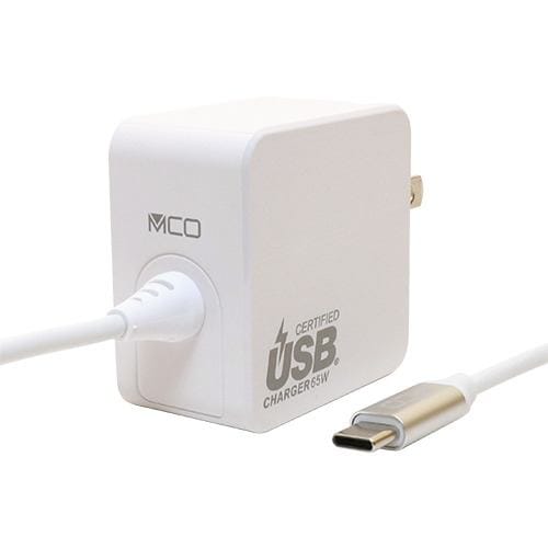 ミヨシ IPA-GC15AN／WH USB PD充電 ケーブル一体型 65w GaN採用 白 1.5m ホワイトIPAGC15AN／WH