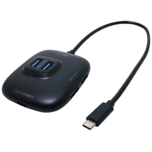 ミヨシ UDS-HH01P／BK USB PD対応Type-C USB3.2Gen1 HUB ブラック ブラックUDSHH01P／BK
