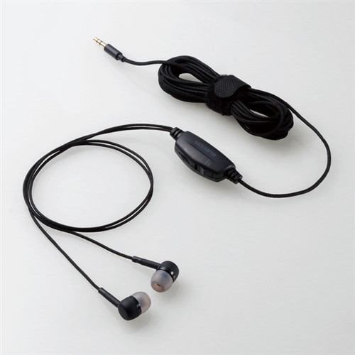 エレコム　EHP-TV10C5BK　テレビ用耳栓タイプヘッドホン（両耳）