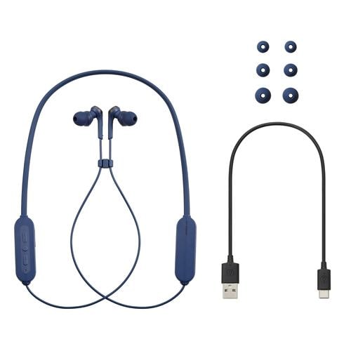 オーディオテクニカ ATH-CKS330XBT BL ワイヤレスイヤホン Bluetooth ネックバンド マイク対応 ブルー