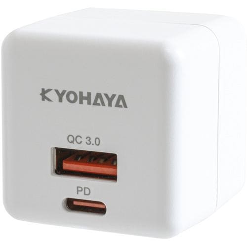 京ハヤ JKPD20S2WH AC充電器PD20W2ポート KYOHAYA WH
