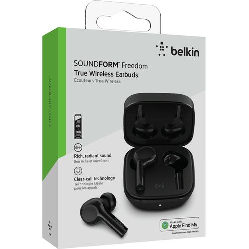 Belkin AUC002QEBK SOUNDFORAM FindMy 完全ワイヤレスイヤホン