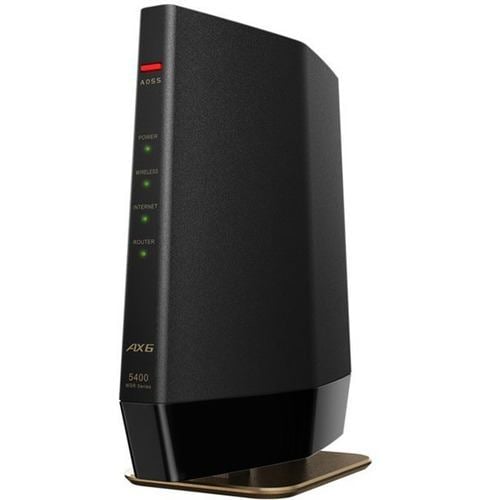 無線ルーター バッファロー Wi-Fi WSR-5400AX6-MB Wi-Fi 6(11ax)対応 無線LANルーター プレミアムモデル  マットブラック