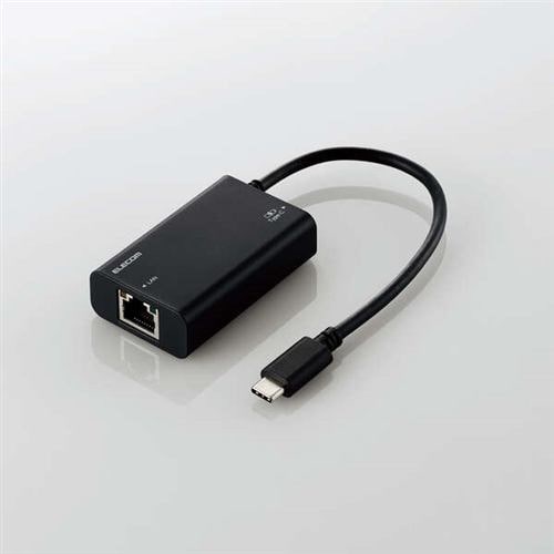 エレコム EDC-GUC3P-B PD3.0対応 USB3.1 Gen1 有線LANアダプター