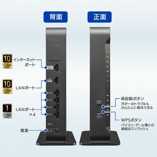 アイ・オー・データ機器 WN-DAX6000XR 無線BBルータ | ヤマダウェブコム