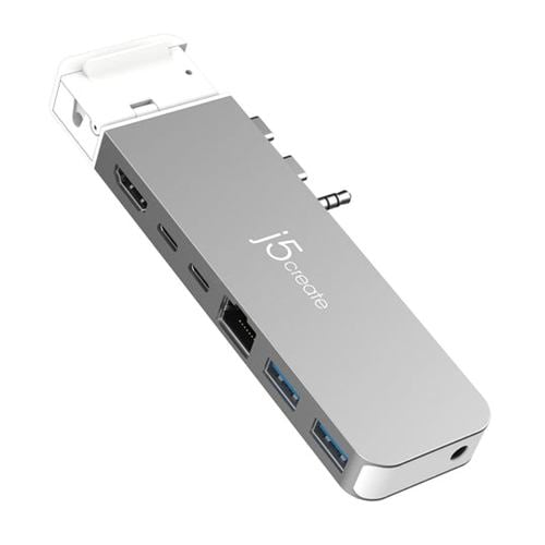 j5create JCD395 USB4 MacBook Pro／Air専用 8in1 マルチアダプター スペースグレー