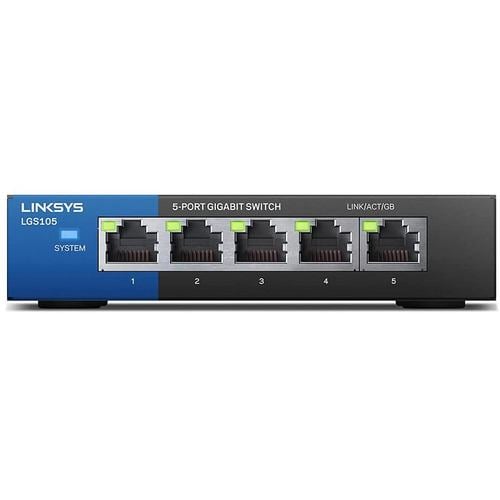LINKSYS LGS105-JP 5ポート スイッチングハブ 10／100／1000Mbps 金属筐体