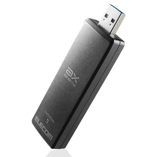 エレコム WDC-XE2402TU3-B Wi-Fi 6E・USB3.0対応 2402M無線LANアダプター