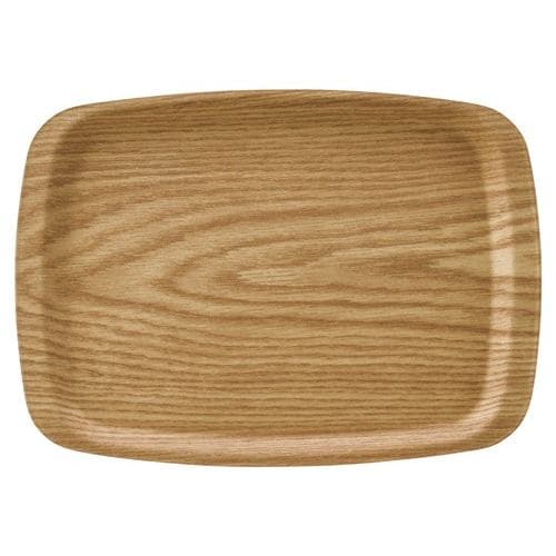 木製食器 ノンスリップオーバルトレー ＡＢＴ１８ ブラウン 33ｃｍ