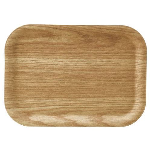 木製食器 ノンスリップシカクトレー ＡＢＴ１４ ブラウン 36ｃｍ