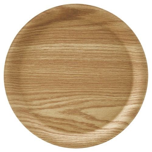 木製食器 ノンスリップラウンドトレー ＡＢＴ２４ ブラウン 32ｃｍ
