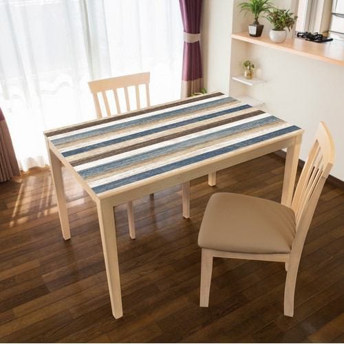 【在庫限り】テーブルデコ スクラップウッド ブルー 90cmX150cm