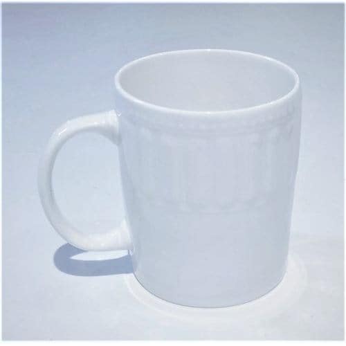 【在庫限り】ヤマダオリジナル マグカップ YMストライプ13 ホワイト 幅12.0cm×奥行8.0cm×高さ9.5cm