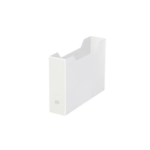 PC収納用品 ステイト ファイルボックス ホワイト スリム