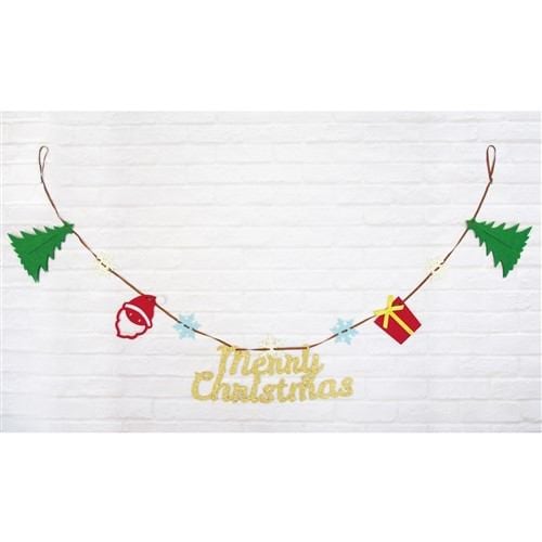 【在庫限り】壁を彩るガーランド クリスマス3 長さ120cm
