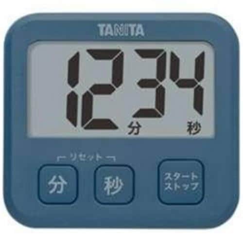 タニタ TD-408-BL デジタルタイマー「薄型タイマー」ブルー
