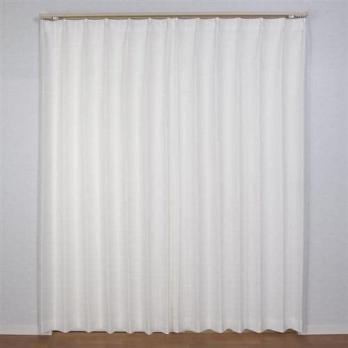 [100×198]アレルゲン抑制 UVカット遮熱 レースカーテン 「PMキャプチャー」 ホワイト 2枚入 外から室内が見えにくい