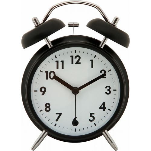 アラームクロック ベル ブラック 家具 インテリア 雑貨 置時計