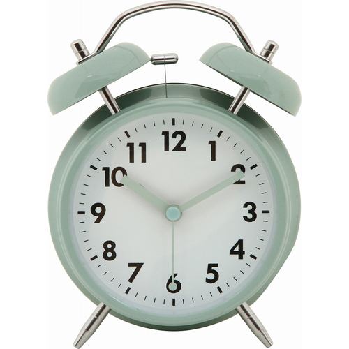 アラームクロック ベル ペールブルー 家具 インテリア 雑貨 置時計