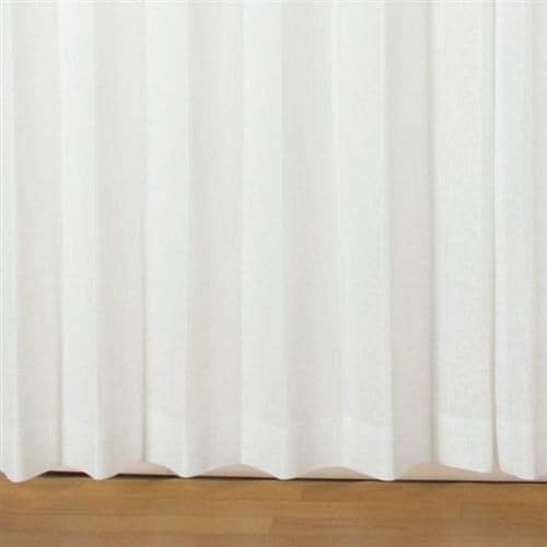 【在庫限り】[150×176]レースカーテン アングルレース ホワイト 1枚入 遮熱・断熱効果あり 外から室内が見えにくい UVカット 防炎 ウォッシャブル