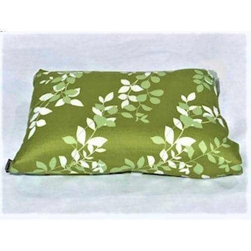 枕カバー／ピローケース リーフ グリーン 35cm×50cm用 しわになりにくい 乾きやすい