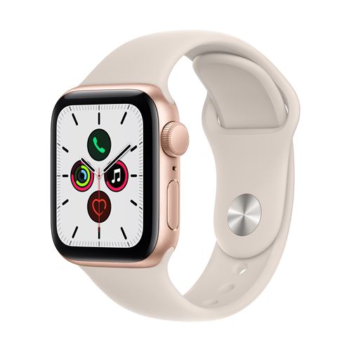 アップル(Apple) MKQX3J/A Apple Watch SE（GPS + Cellularモデル） 40mm  ゴールドアルミニウムケースとスターライトスポーツバンド レギュラー