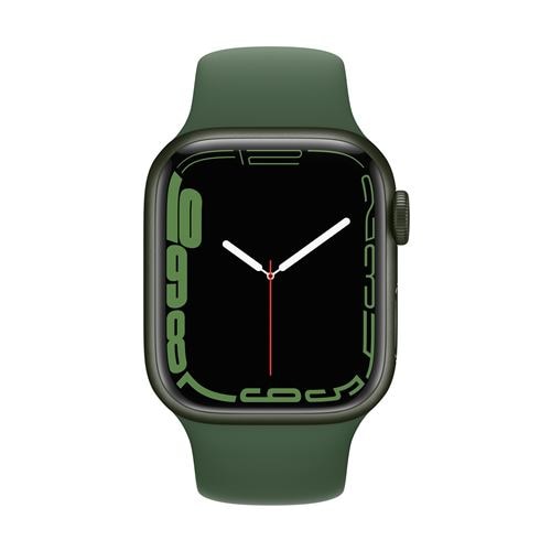 アップル(Apple) MKN03J/A Apple Watch Series 7(GPSモデル) 41mm  グリーンアルミニウムケースとクローバースポーツバンド レギュラー