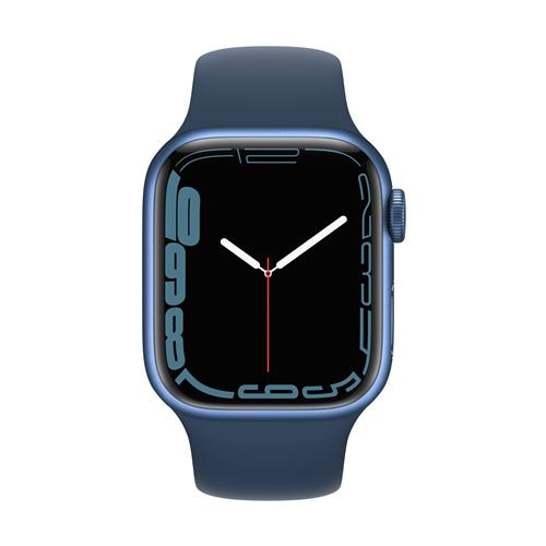 アップル(Apple) MKN13J/A Apple Watch Series 7(GPSモデル) 41mm  ブルーアルミニウムケースとアビスブルースポーツバンド レギュラー