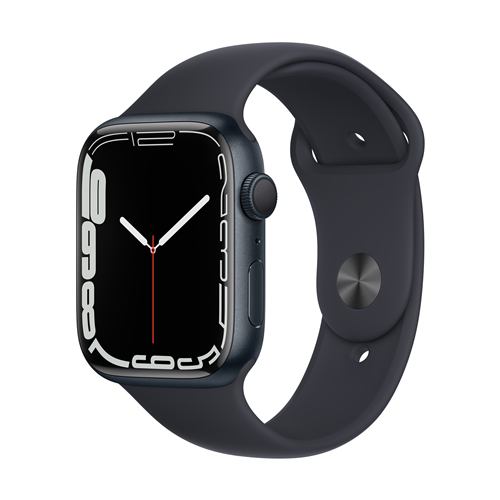 アップル(Apple) MKN53J/A Apple Watch Series 7(GPSモデル) 45mm ミッドナイトアルミニウムケースとミッドナイトスポーツバンド レギュラー