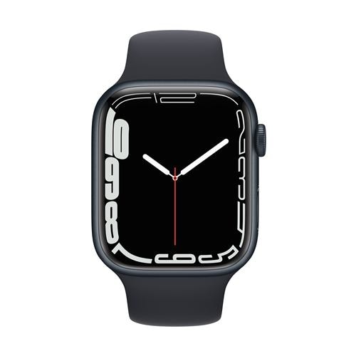 アップル(Apple) MKN53J/A Apple Watch Series 7(GPSモデル) 45mm  ミッドナイトアルミニウムケースとミッドナイトスポーツバンド レギュラー