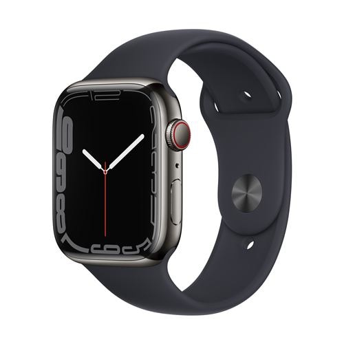 Apple Watch Series 7 45mm シルバーステンレススチール時計 - 腕時計