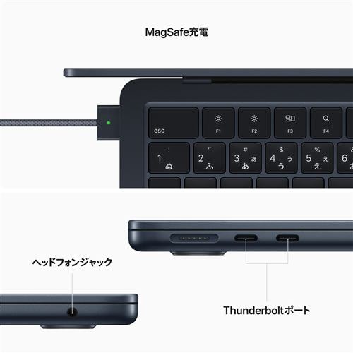 macbook Air M2チップ　ミッドナイト　16GB