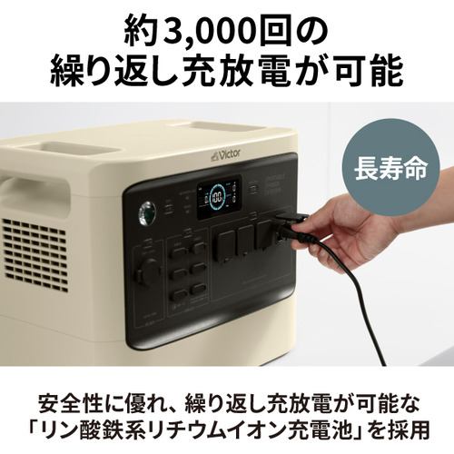 Victor BN-RF1100 ポータブル電源 360000ｍAh 1152Wh | ヤマダウェブコム