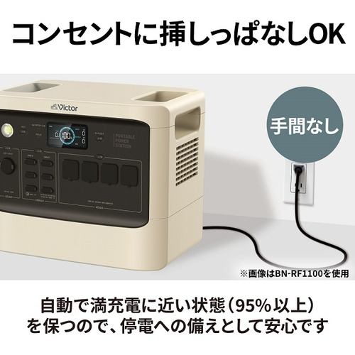 Victor BN-RF1500 ポータブル電源 480000ｍAh 1536Wh | ヤマダウェブコム