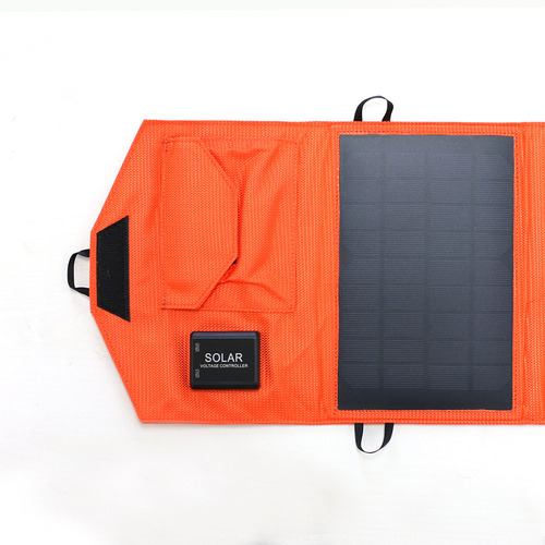 エアージェイ AJ-NSOLAR14W OR スマホ2時間でフル充電可能 ソーラー充電器１4W型  オレンジ