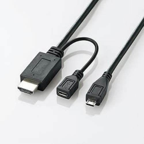 MPA-MHLHD10BK MHL変換ケーブル(USB microBオス-HDMI TypeAオス／USB