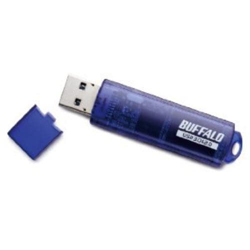 BUFFALO USBメモリ USB3.0対応「ライトプロテクト機能」搭載モデル RUF3-C64GA-BL
