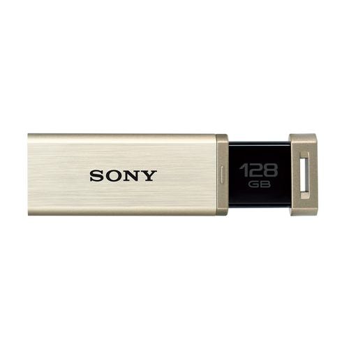 ソニー USB3.0対応 USBメモリー ポケットビット 128GB （ゴールド） USM128GQX-N