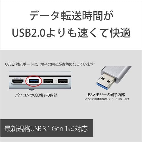 SONY USM128GU B POCKETBIT USBメモリー 128GB - PC周辺機器