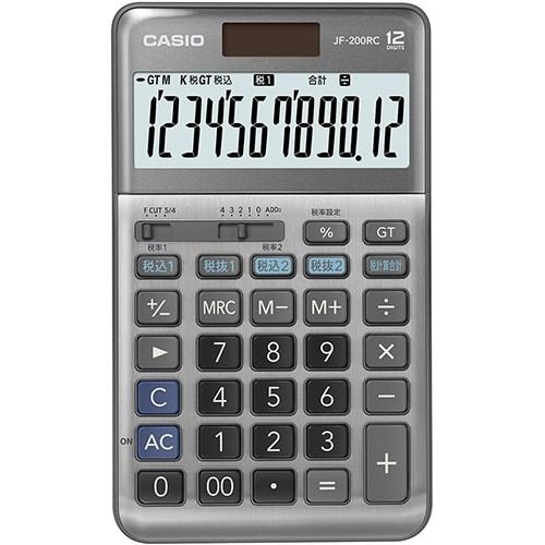 カシオ JF-200RC-N W税率電卓 12桁