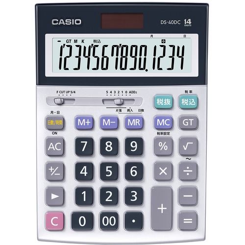 カシオ計算機 DS40DC 電卓 CASIO 14桁デスク | ヤマダウェブコム