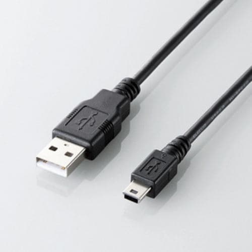 エレコム U2C-GMM50BK USB2.0ケーブル（A－mini-Bタイプ） 5.0m