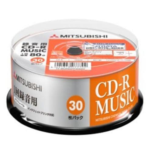 三菱ケミカルメディア MUR80FP30SD5 一回書込音楽用 CD-R 48倍速 30枚 