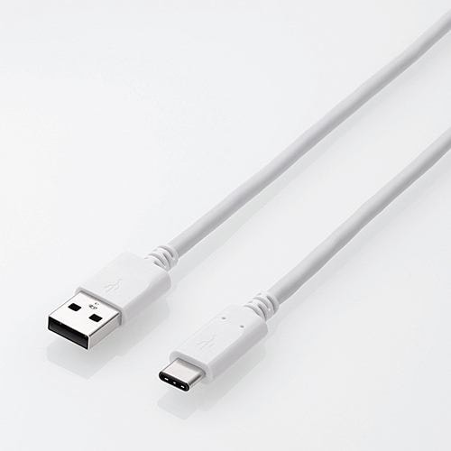 エレコム MPA-AC30NWH USB2.0ケーブル(認証品、A-C) 3.0m