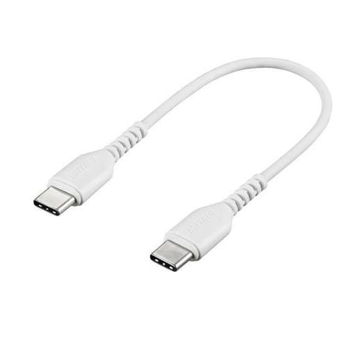 BUFFALO BSMPCCC101WH USB2.0 Type-Cケーブル (Type-C to Type-C)  0.1m ホワイト