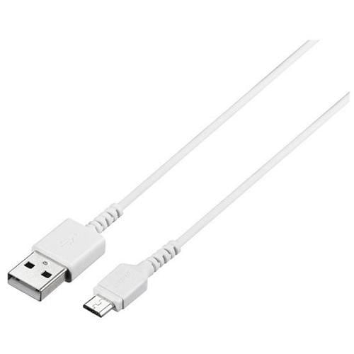 バッファロー BSMPCMB110WH USB2.0ケーブル（Type-A to microB） ホワイト 1m
