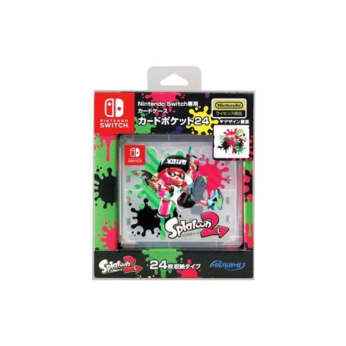 マックスゲームズ Nintendo Switch専用カードポケット24 スプラトゥーン2  HACF-02SP2