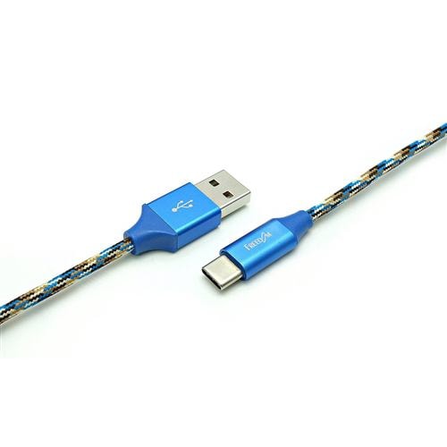 フリーダム FUSB-CAAM910CB 高耐久 USB2.0 USB Type-C to USB Type-Aケーブル 1.0m   ブルー