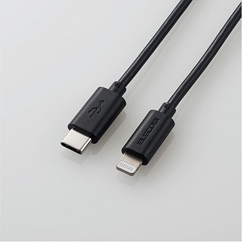 エレコム MPA-CL10BK USB-C to Lightningケーブル スタンダード ブラック